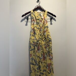 Yellow Floral Maxi Dress - Sleeveless Summer Dress NWT